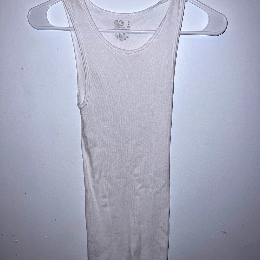 Plain white wife beater